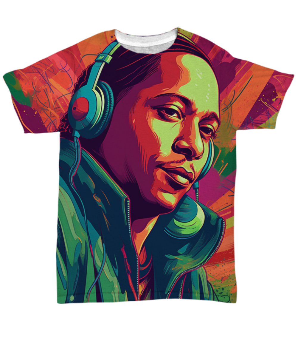 50 Years of Hip Hop - DJ Quik All Over T-Shirt