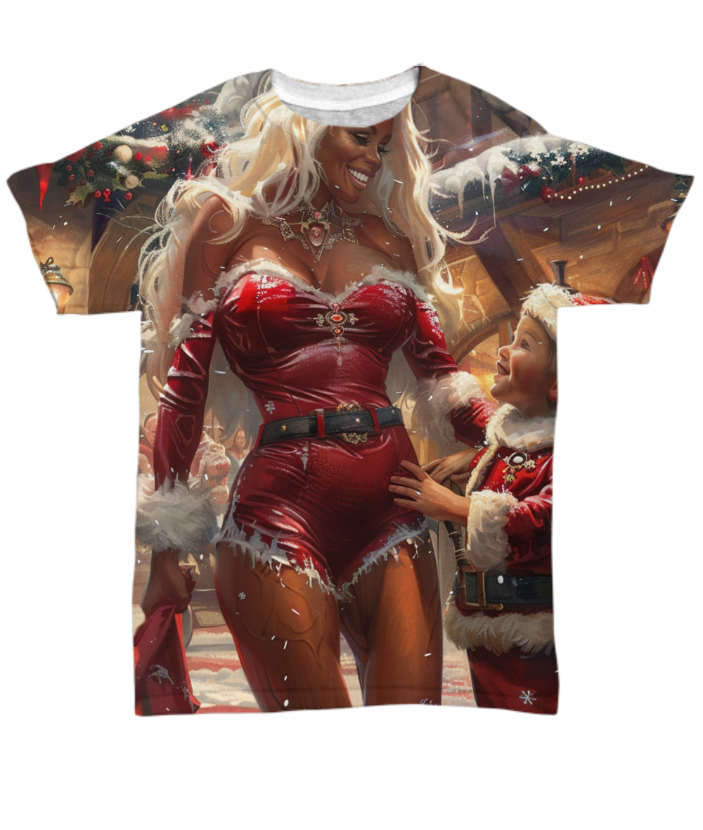 Mini Claus All Over T-Shirt