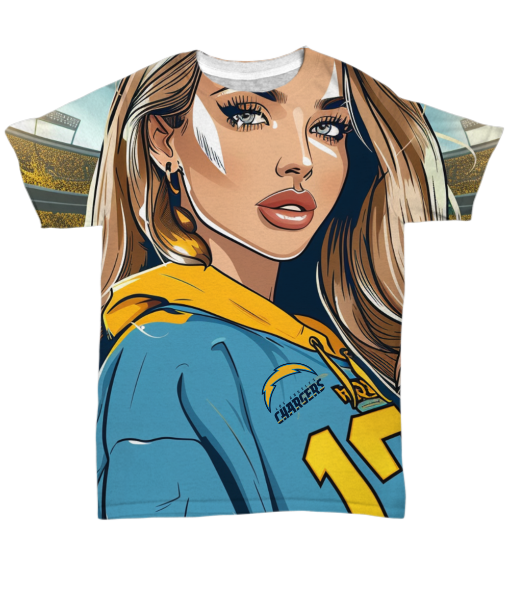 Charger Girl All Over Print T-Shirt