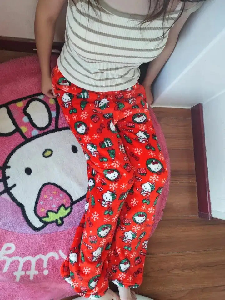 Hello-Kitty Christmas Pajama Pants