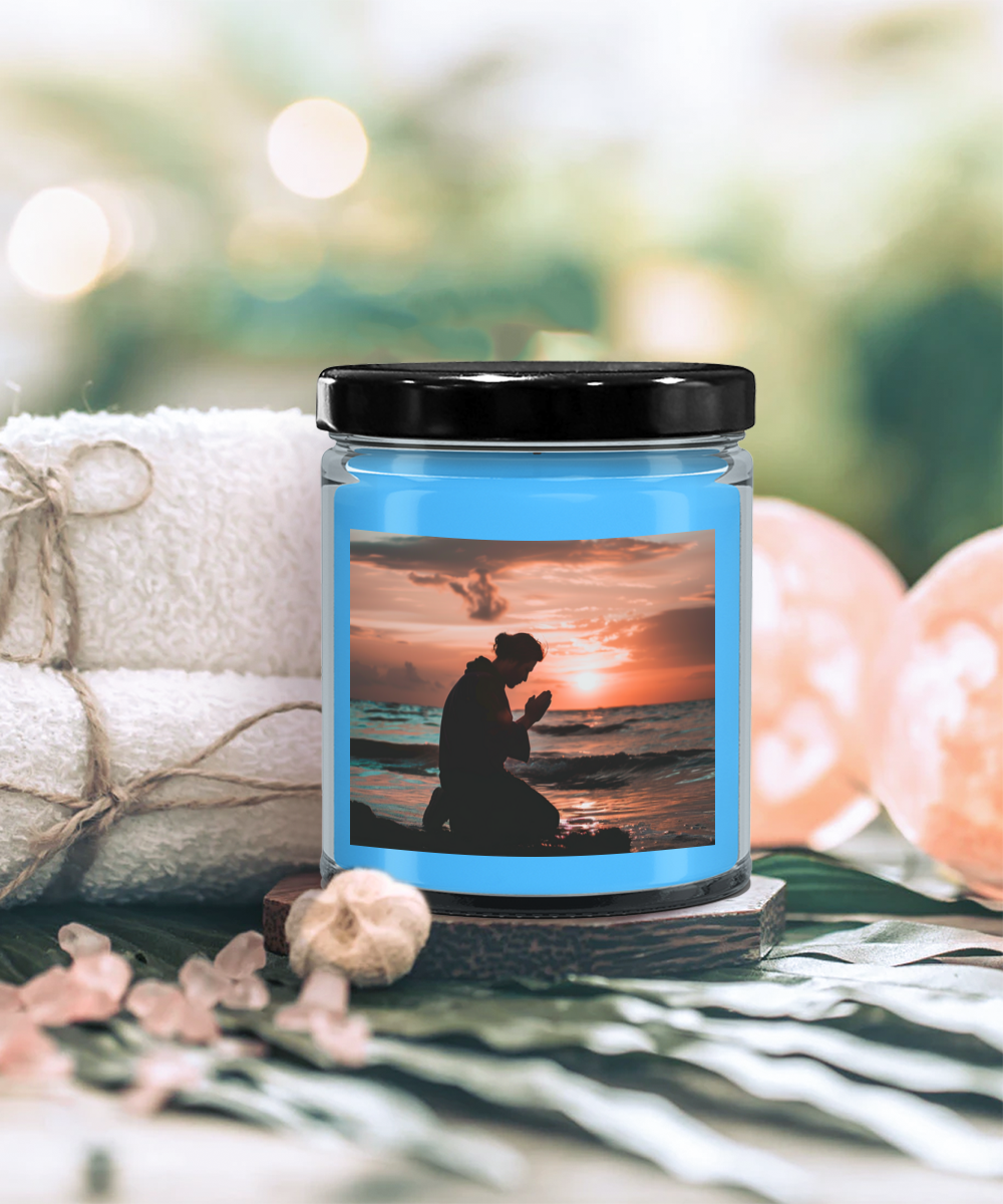 Prayer By Sunset Candle