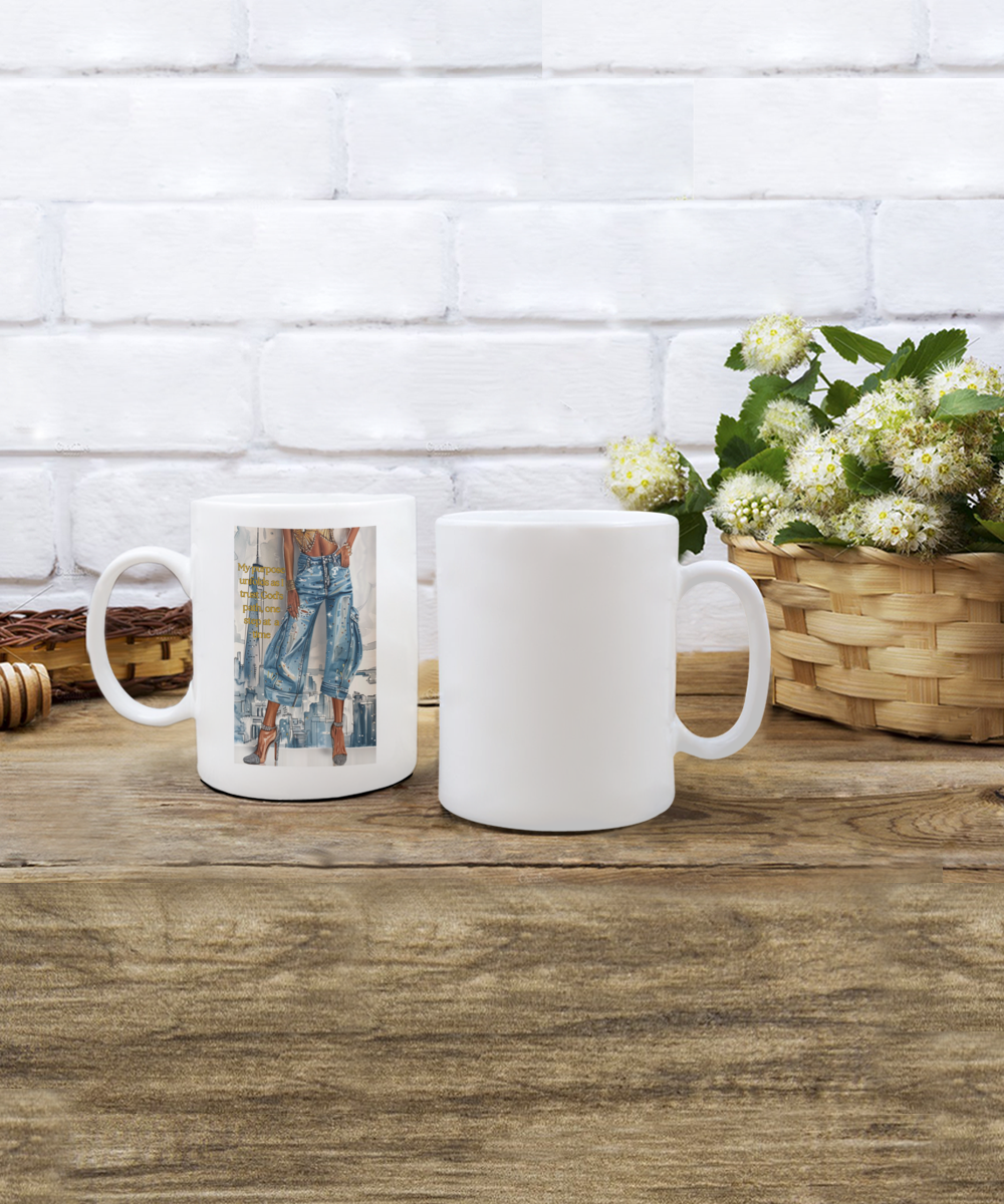 My purpose unfolds as I trust God's path Mug