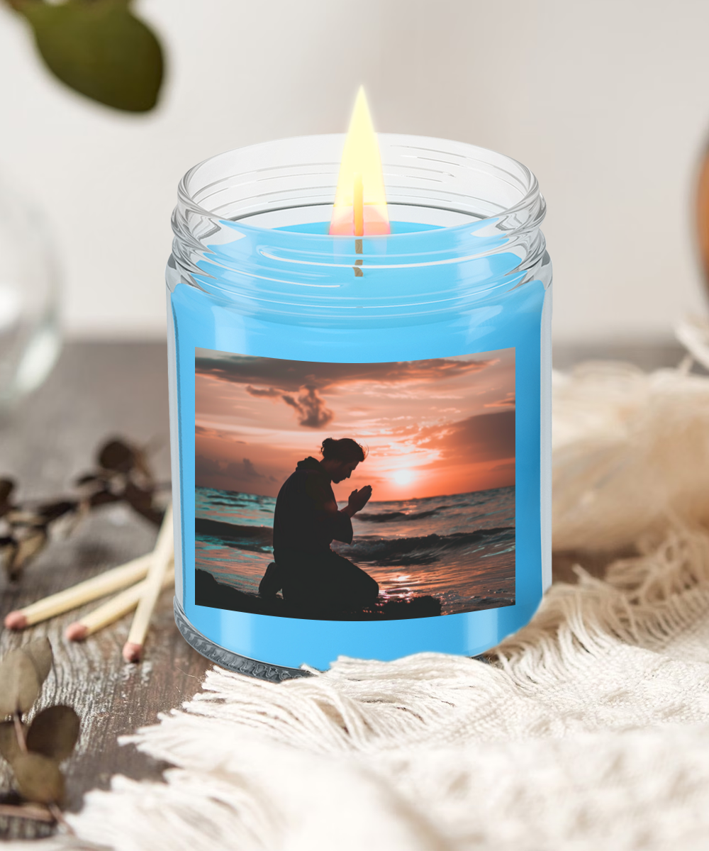 Prayer By Sunset Candle