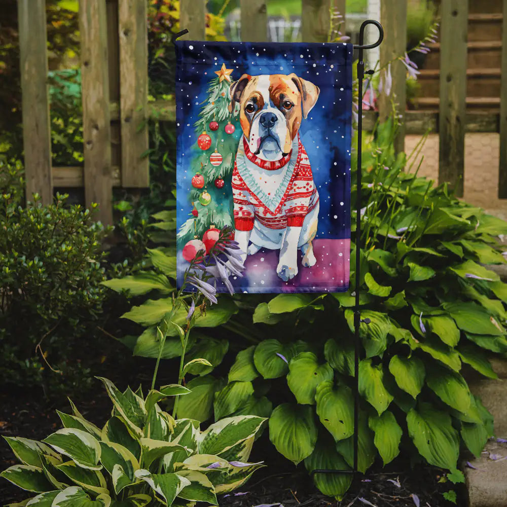 Boxer Christmas Garden Flag 2